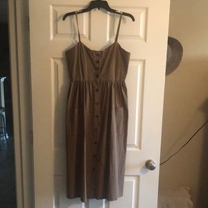 Sun dress, olive in color